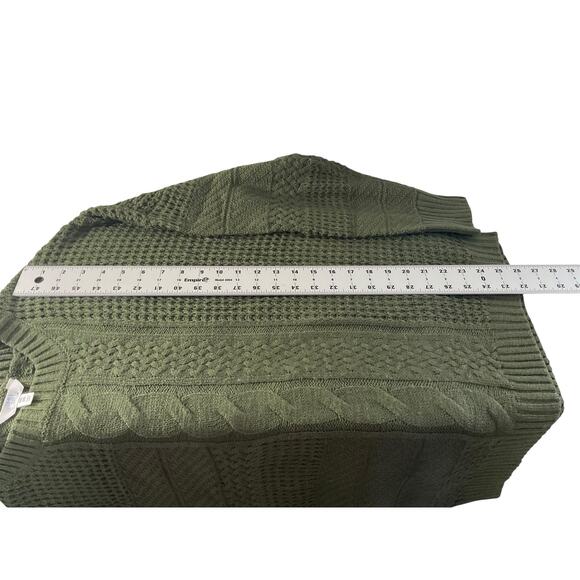 Time and‎ Tru Womens XXL Green Sweater Knit Classic - Picture 5 of 10